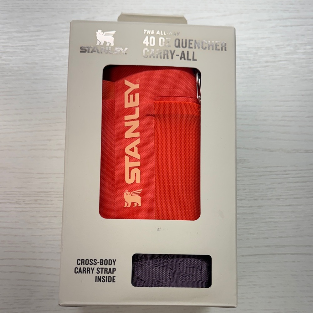 Matching Stanley Orange Quencher Tumbler with Carry-All - Picture 6 of 9